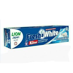 خمیر دندان لیون فرش اند وایت Lion Fresh & White مدل Extra Cool Mint وزن 160 گرم