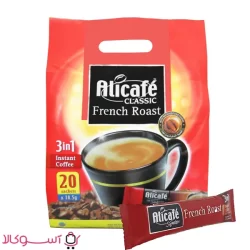 قیمت قهوه علی کافه 3in1 مدل classic french roast بسته 20 عددی
