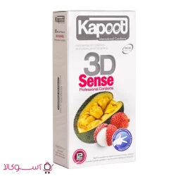 کاندوم خاردار کاپوت مدل 3d sense بسته 12 عددی