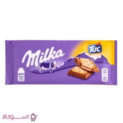 شکلات میلکا مدل بیسکویت tuc ارزان