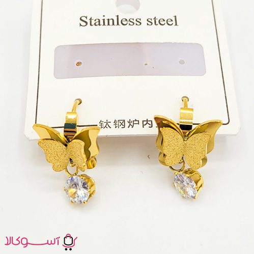 steel-earrings-butterfly-gold